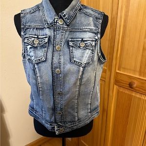 Cato Jean button down Vest